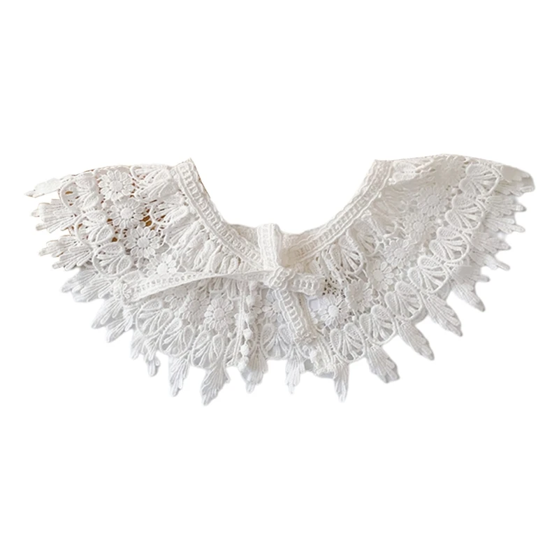 

Baby Infants Shawl Hollow Out Lace Feeding Bibs Cotton Collar Saliva Towel Neckwear Toddler Newborn Drool Burp Cloth