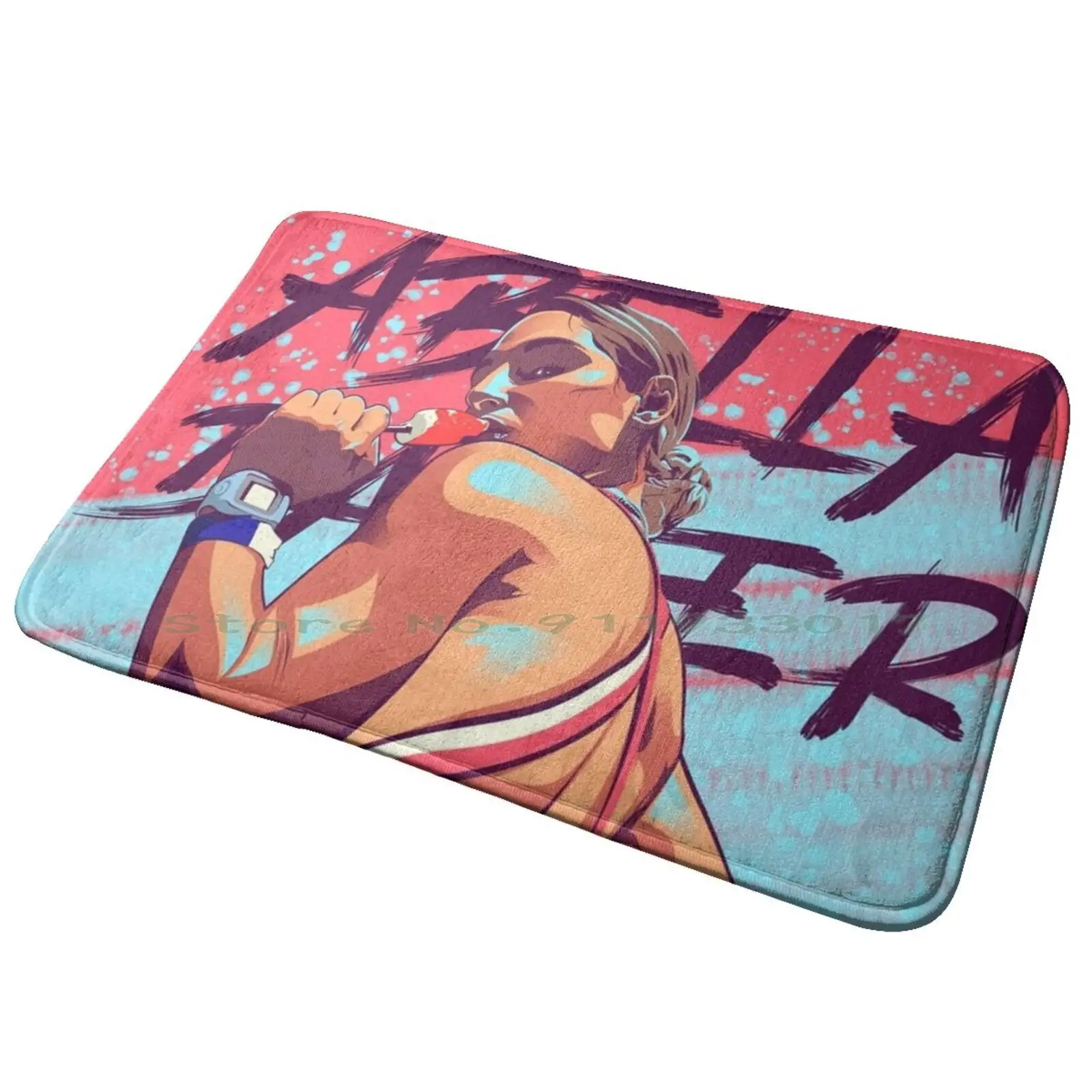 Beautiful Art Abella Entrance Door Mat Bath Mat Rug Krooked 
