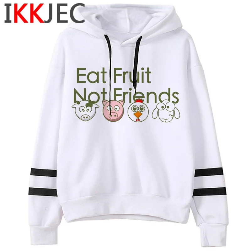 Веганских материалов толстовки женская уличная одежда с графическим принтом