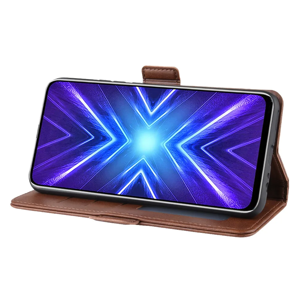 Флип-чехол из искусственной кожи с кошельком для Huawei Honor 9X Premium Global задней