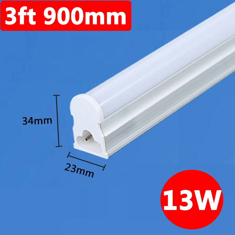 13W 90CM 10 шт. T5 пробки СИД светильник 120 см 120 мм 90 см 60 см 30 светодиодные трубки лампы Настенный светильник 5 Вт 9 Вт, 15 Вт, 18 Вт, 220V дома светильник ing T5 4ft 3ft трубки - Испускаемый цвет: 13W 90CM