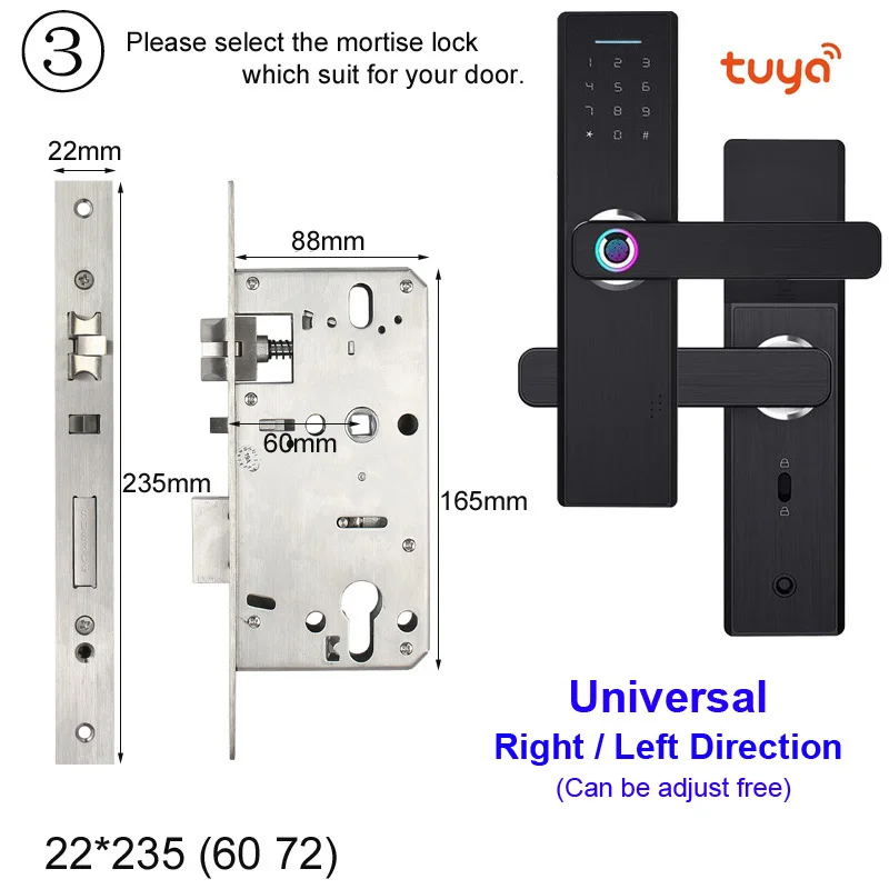 Option 3 RAYKUBE Wifi электронный дверной замок с приложением Tuya удаленно/биометрический отпечаток пальца/смарт-карта/Пароль/ключ разблокировки FG5 Plus - Цвет: Option 3