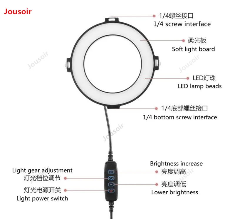 Кольцевой светильник светодиодное профессиональное освещение ing для мобильного