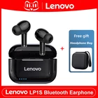 Lenovo LP1S TWS беспроводные наушники Bluetooth двойной стерео сенсорный контроль HiFi Музыкальная гарнитура новые  fone de ouvido Bass Наушники