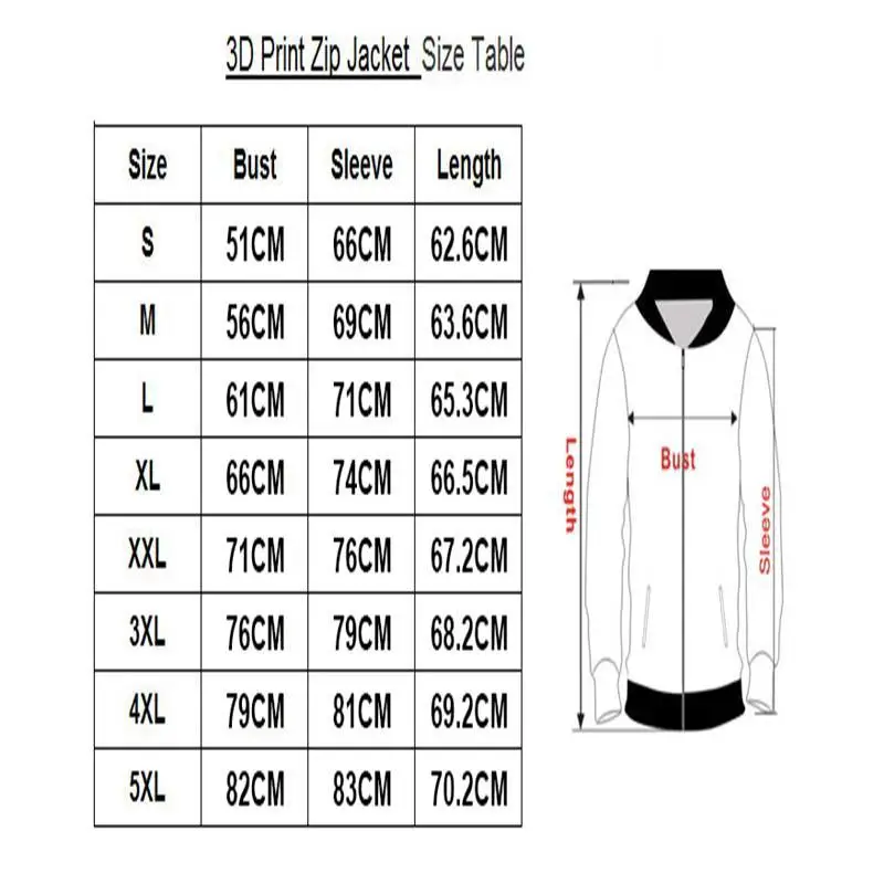 Куртка бомбер мужская с принтом Повседневная Уличная одежда на молнии