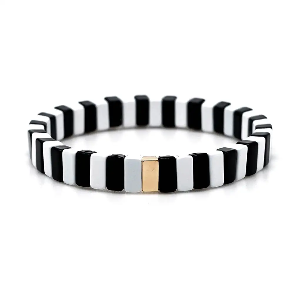 Браслеты Shinus Tile, трендовый браслет для женщин, Pulseira Mujer,, летние пляжные ювелирные изделия, богемные, цветные, сплав, эмаль, Bileklik