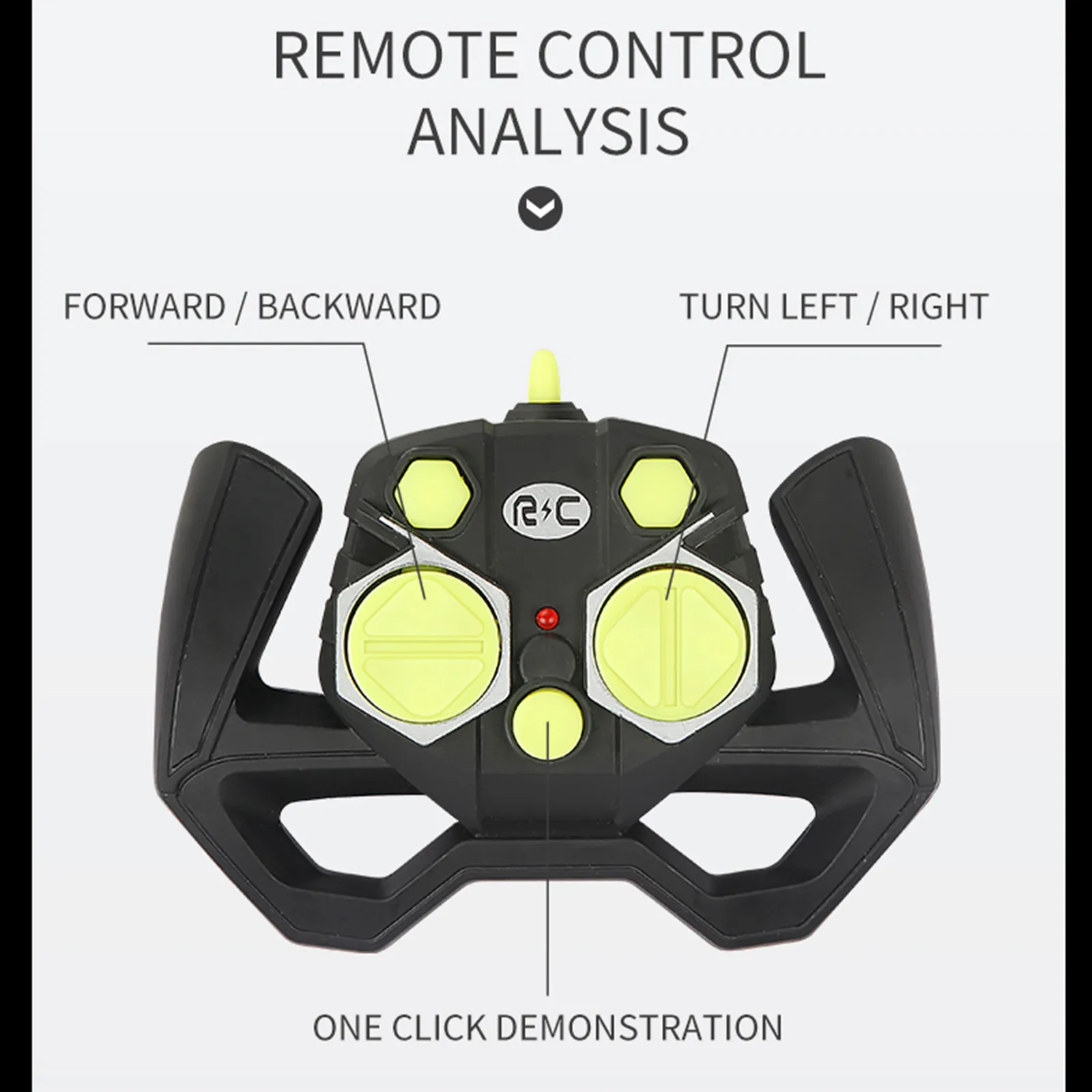 Двустороннее ведро с поворотом на 360 ° пульт дистанционного управления спрей для