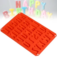 1pc silicone letter alphabet pudding bakeware mould cake decorating chocolate ice diy baking mold pastry tools accessories