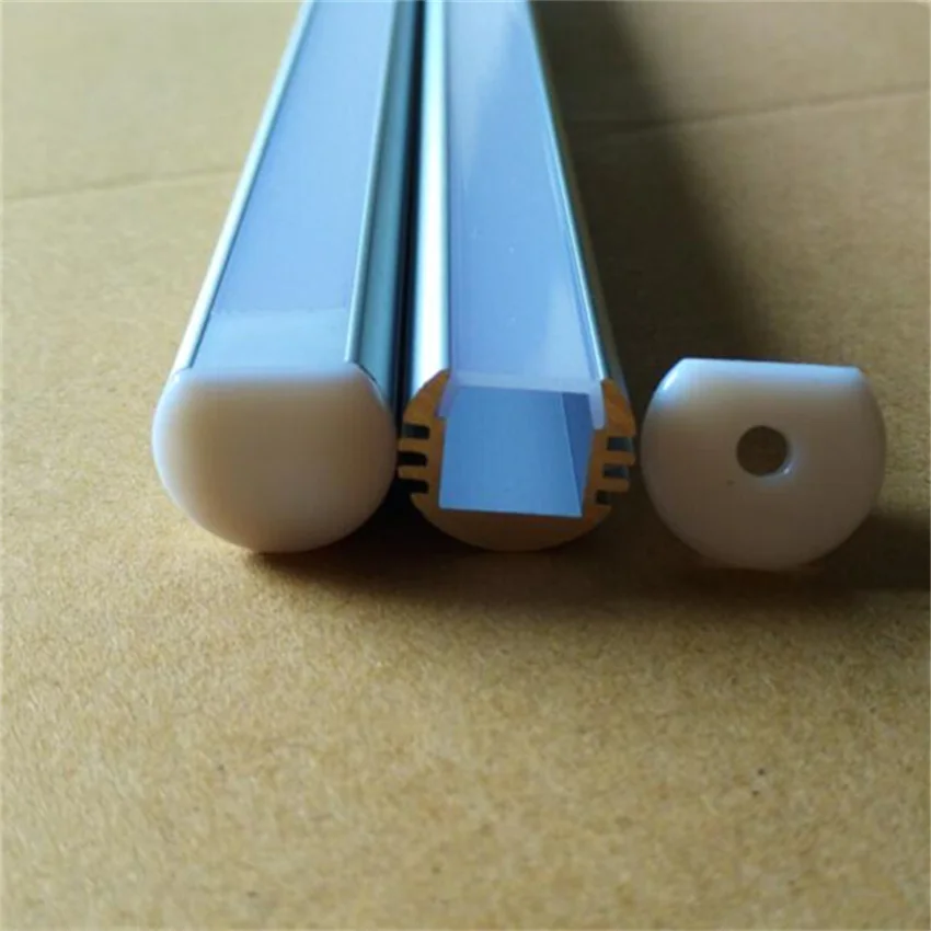 Free Shipping 2M/6.6.6ft U-Shape Aluminum Channel - Extrusion for flex/hard LED Strip Light w/Oyster White cover | Лампы и освещение
