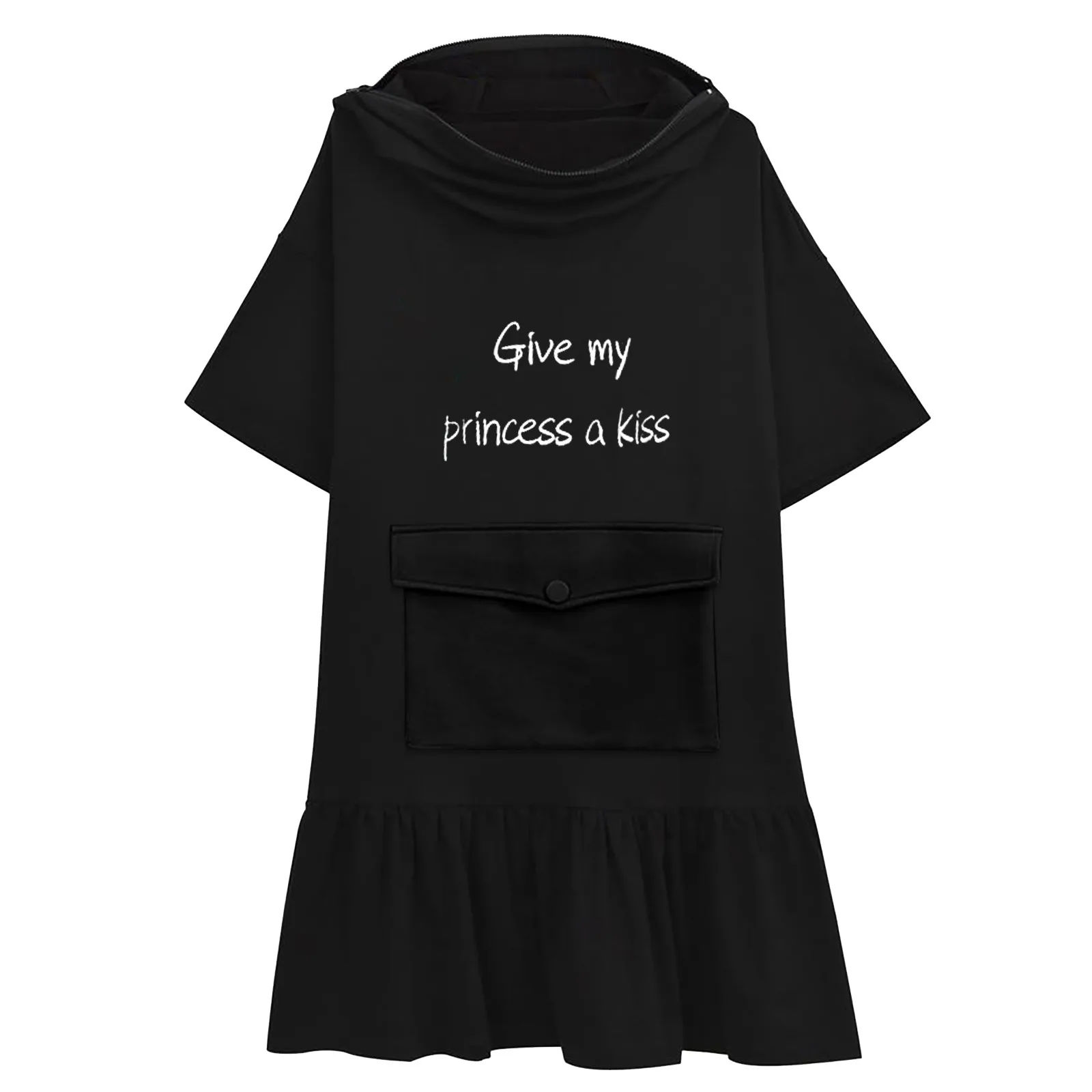 Hoodie Women's Embroidery Stitching Three-dimensional Pocket Cute Design Dress Sudaderas Con Capucha Pocket Sweatshirt Hoodies
