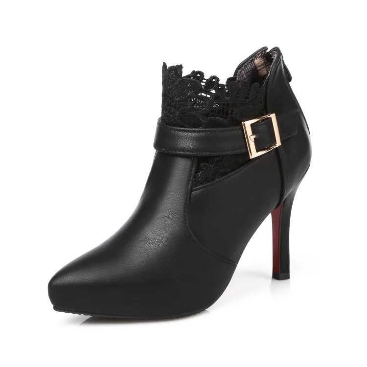 

Ботинки больших размеров 9, 10, 9, 10, 11 женская обувь ботильоны для женщин женские ботинки на шнуровке с ремешком и пряжкой сзади на молнии