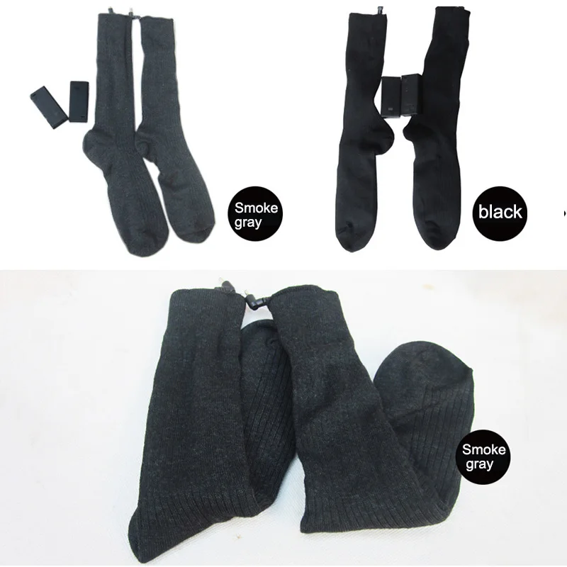 

Double Layers Heated Socks Battery Operated Winter Foot Warmers Heating Cotton Socks WHShopping