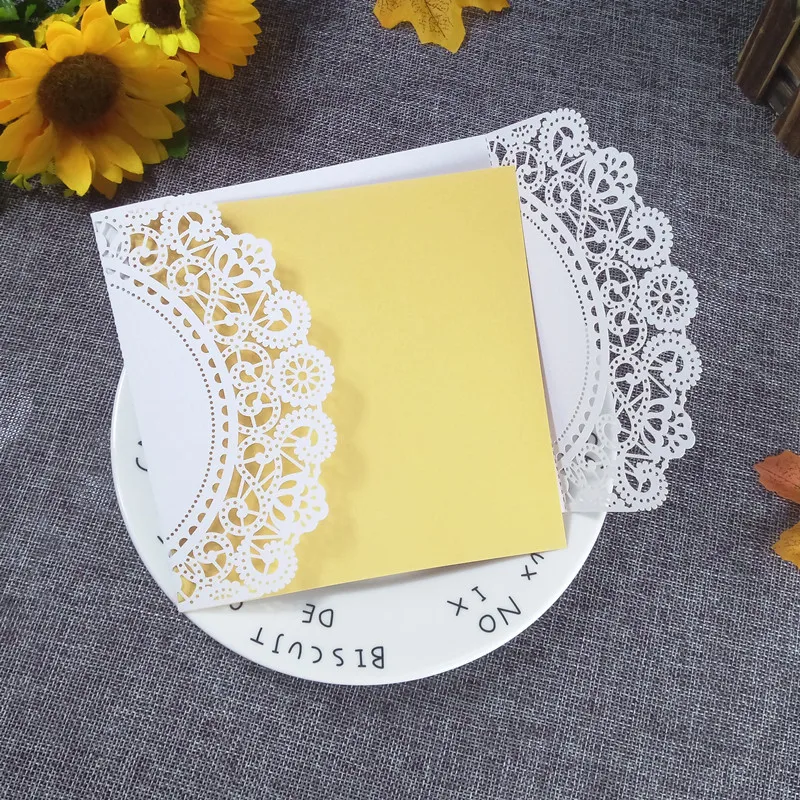 Новинка 48 шт Вечерние Пригласительные открытки Романтические свадебные