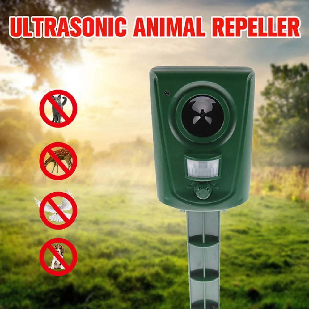 Уличный ультразвуковой отпугиватель животных вредителей птиц крыс Отпугиватель