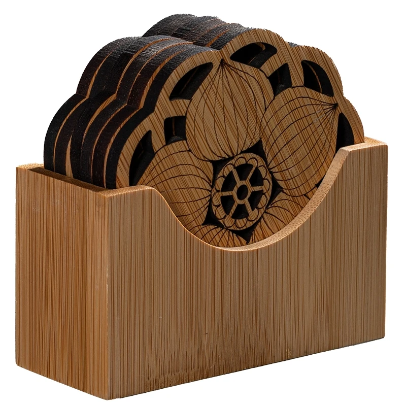 

Bamboo Tea Mat Coaster Tea Mat Thicken Kung Fu Tea Ceremony Saucer Potholder Zen Coaster Creative Tea Set Accessories