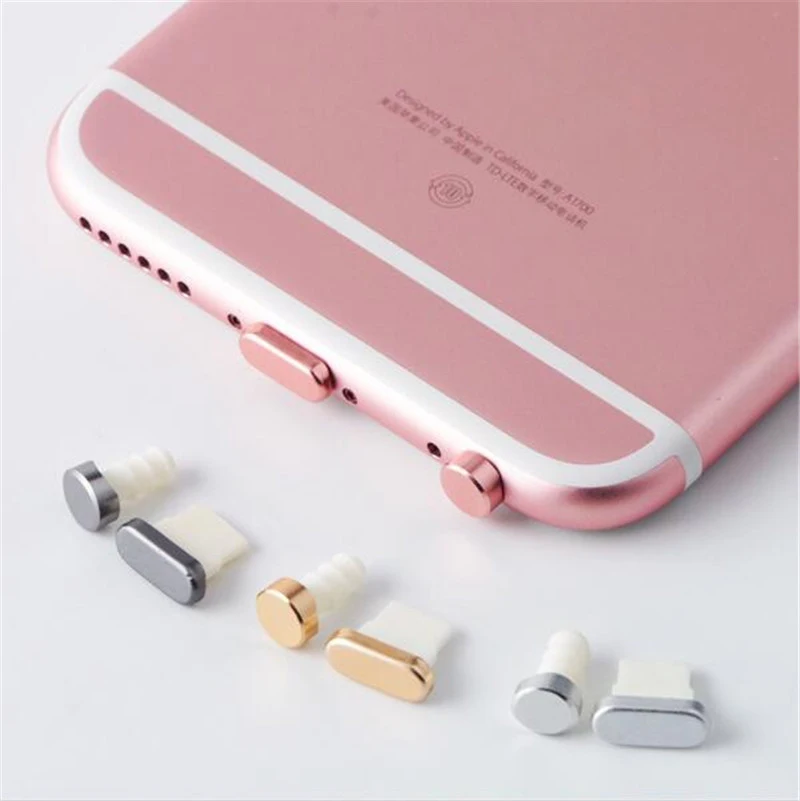 Разъем для зарядки телефона 3 5 мм разъем наушников пылезащитный iPhone 5S SE 6 6S 7 8 Plus X XS