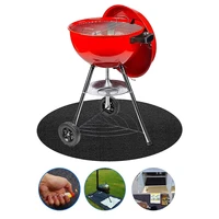barbecue mat bbq oil proof polyester fibre pvc grill reusable accessories pan fry pad sheet baking