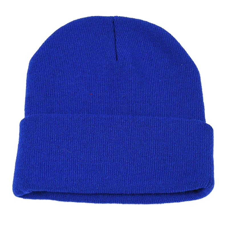 BUTTERMERE Skullies Beanies зимняя шапка для мужчин и женщин корейская мода теплая однотонная оранжевая желтая красная синяя черная Повседневная вязаная шапка - Цвет: dark blue