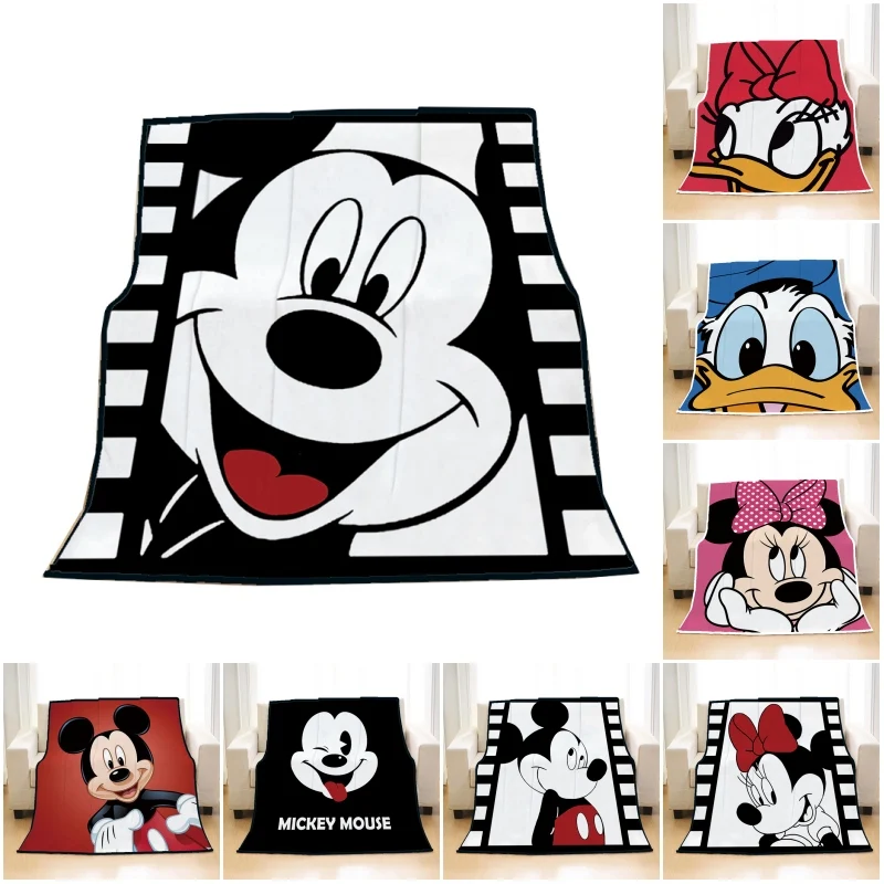 

Disney Mickey Minnie Mouse Blankets Kids Soft Bed Cover Donald Duck Daisy Duck Blanket Throw for Children Boys Girls