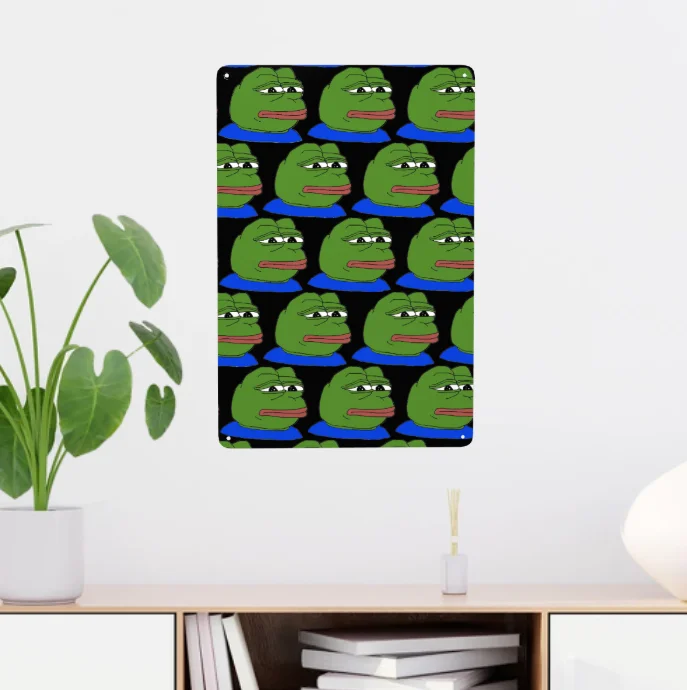 

Металлический знак в виде лягушки, жестяной знак, декор для бара, паба, клуба, пещера, настенное украшение