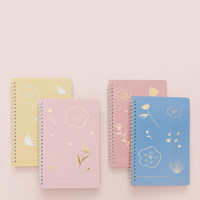 Кавайные канцелярские принадлежности вишневый цвет Обложка А5 спиральная книга