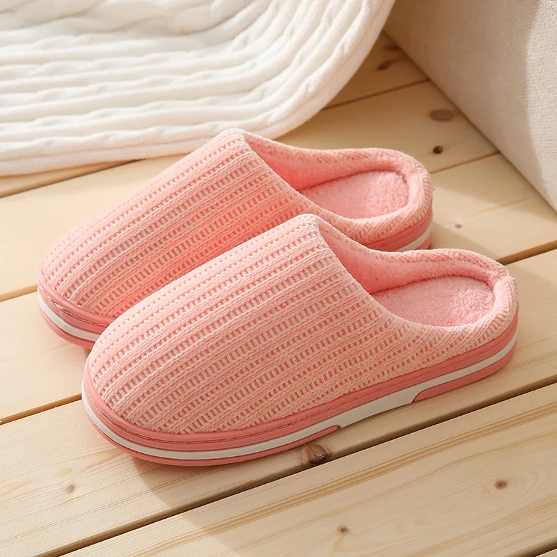 

Slippers/Cotton Slippers Autumn and Winter Home Non-slip Warm Cotton Shoes Confinement Plush Thick-soled Cotton Slippers FBX6