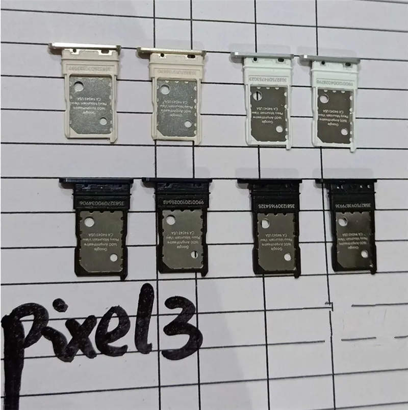 

Pixel3 SIM Card Slots For Google Pixel 3 Sim Cards Adapters Socket Holder Tray Phone Replacement Housing Repair Parts