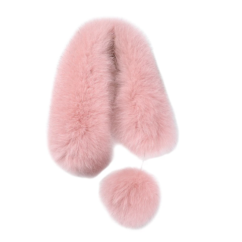 

Europe and the United States new Korean version of the fox fur scarf cute ball bib warm autumn and winter fashion thick fur coll