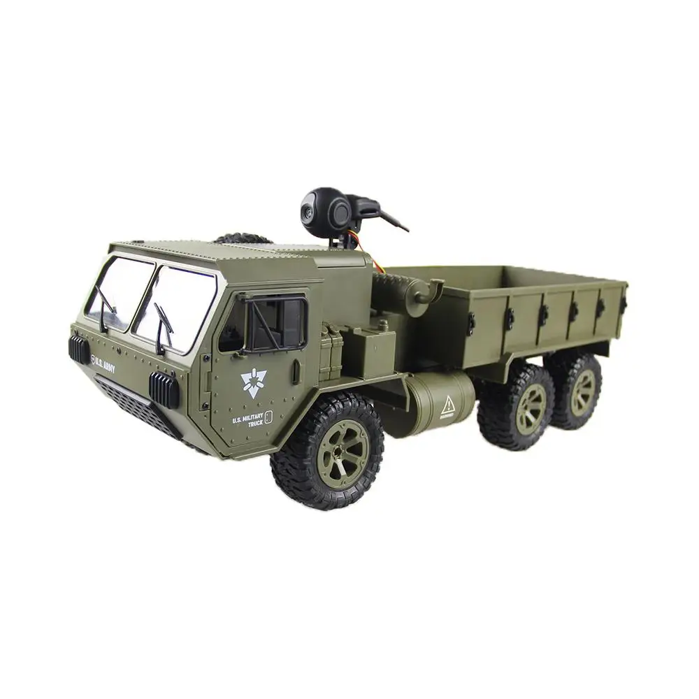 1:16 Scale 6WD Off-Road RC Military Truck for Adults and Kids 2.4Ghz High Speed Climbing Vehicle with LED Light Army Toys | Игрушки и