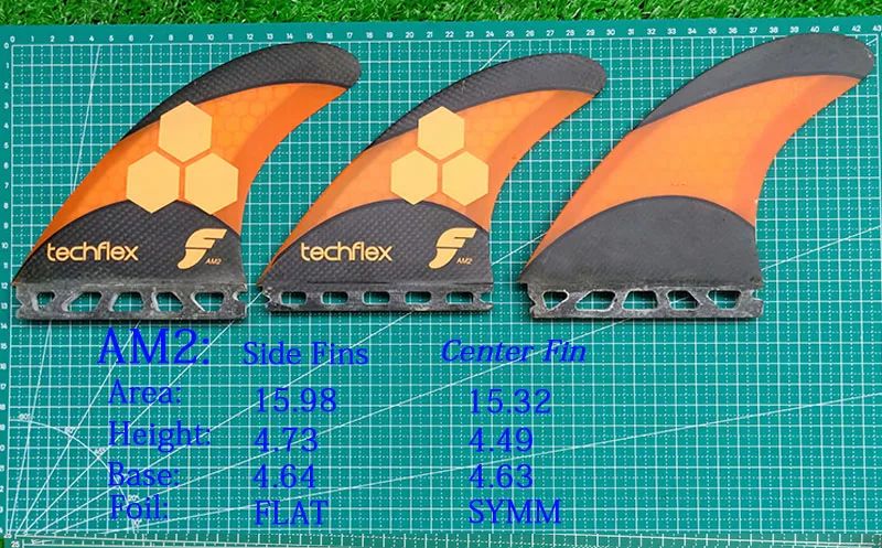 Будущее AM2 3-плавник Techflex большой доски для серфинга три ребра комплект Фондовая зазор-распродажа серфинга longboard аксессуары carbonfiber плавник