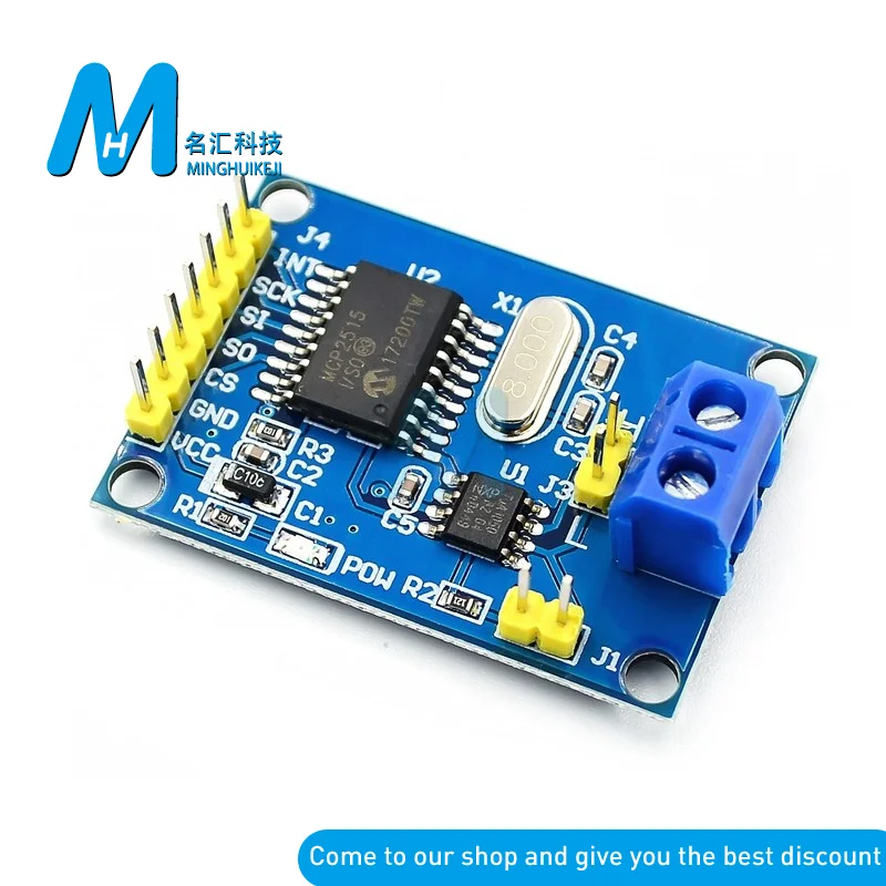 MCP2515 CAN Bus модуль TJA1050 приемник SPI для 51 arduino Diy Kit MCU контроллер рычага - купить по