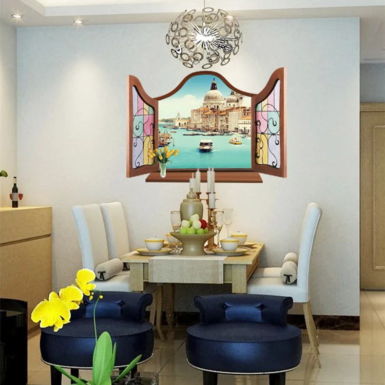 Фон для телевизора в гостиной настенные наклейки имитация 3D стерео накладное