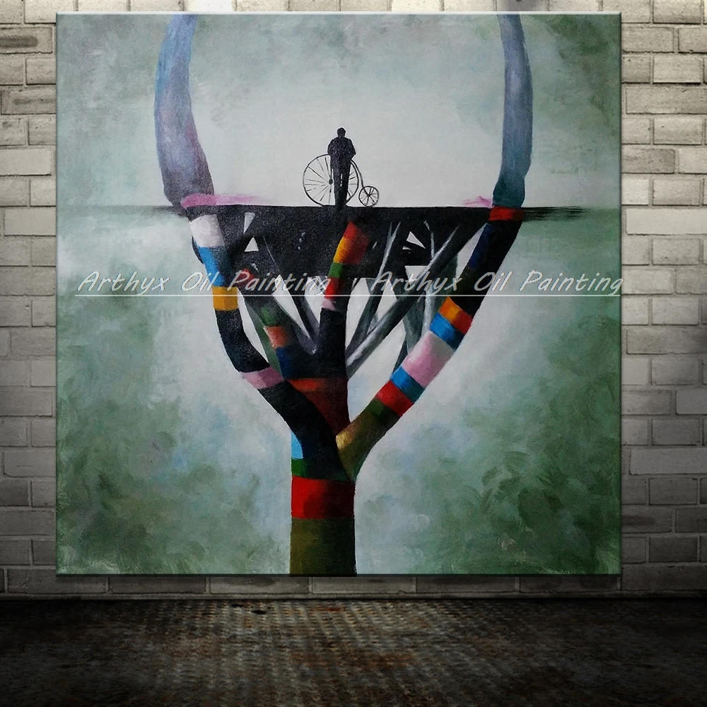 Arthyx ручная роспись Абстрактная масляная живопись на холсте Современные постеры