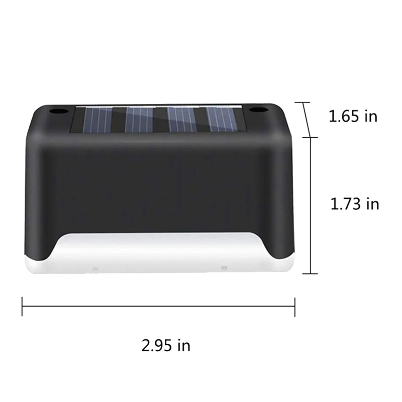 

Solar Waterproof Deck Lights Step Lights Led Fence Lamp for Patio,Stairs,Garden Pathway,Step & Fences(Warm White)12Pcs