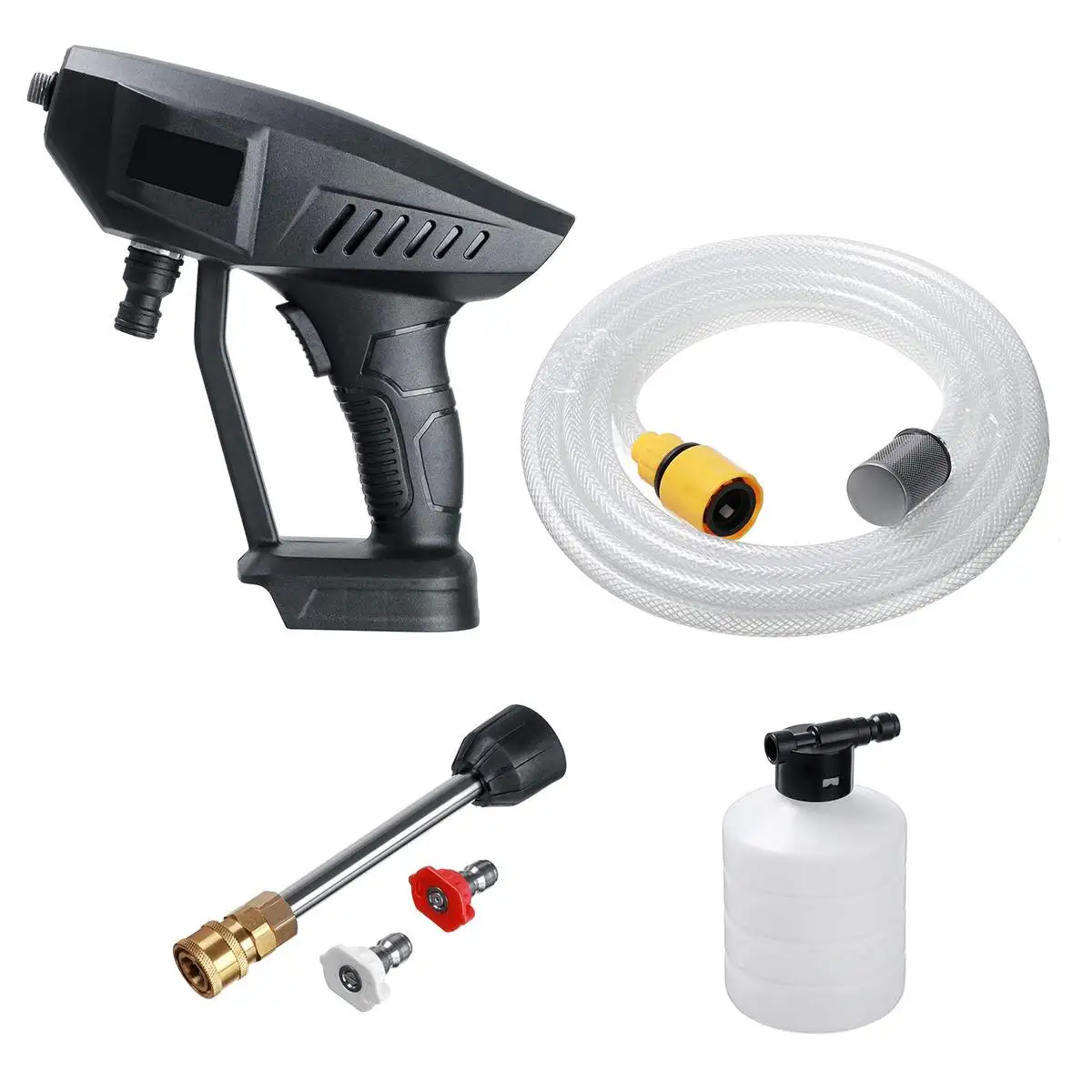 

18V Wireless High Pressure Car Wash Water Gun Portable High Pressure Washer Foam Generator for Makita Battery