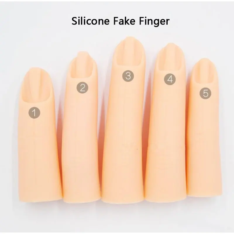 

5 шт./компл. модель для практики обучения ногтям, Искусственный палец, тренировочный ручной инструмент для маникюра
