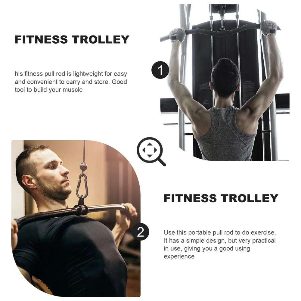 

1Pc Steel Triceps Bar Muscle Training Tension Bar Practical Fitness Lever