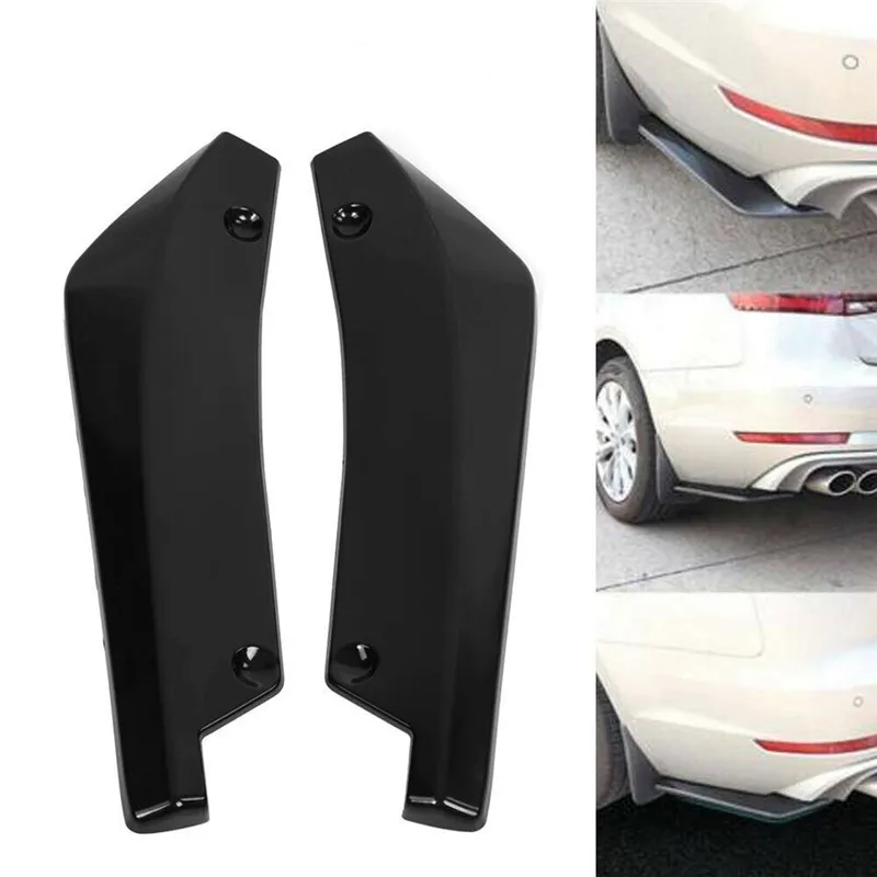 2x автомобиль универсальный углеродное волокно задний бампер спойлер Канады