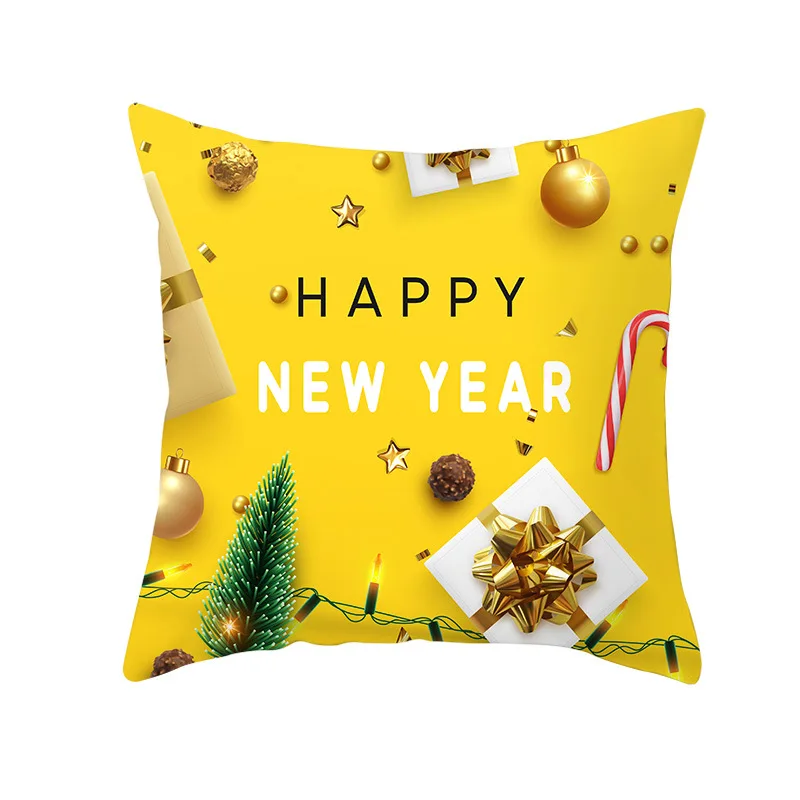 2019 рождественские украшения для дома наволочка Золотой олень funda almohada navidad