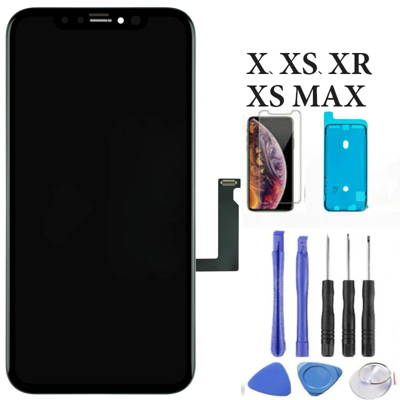 ЖК дисплей панель для iPhone X XS дигитайзер сборка телефон запасные части XsMax XR