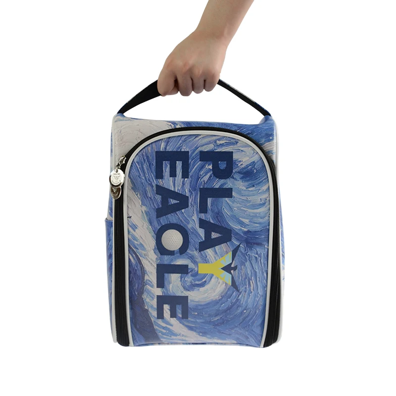 PLAYEAGLE Golf Shoes Bag  Zipper Shoe Case Breathable Water Resistant Shoes Carrier Shoe Accessory Light Weight Shoes Bag