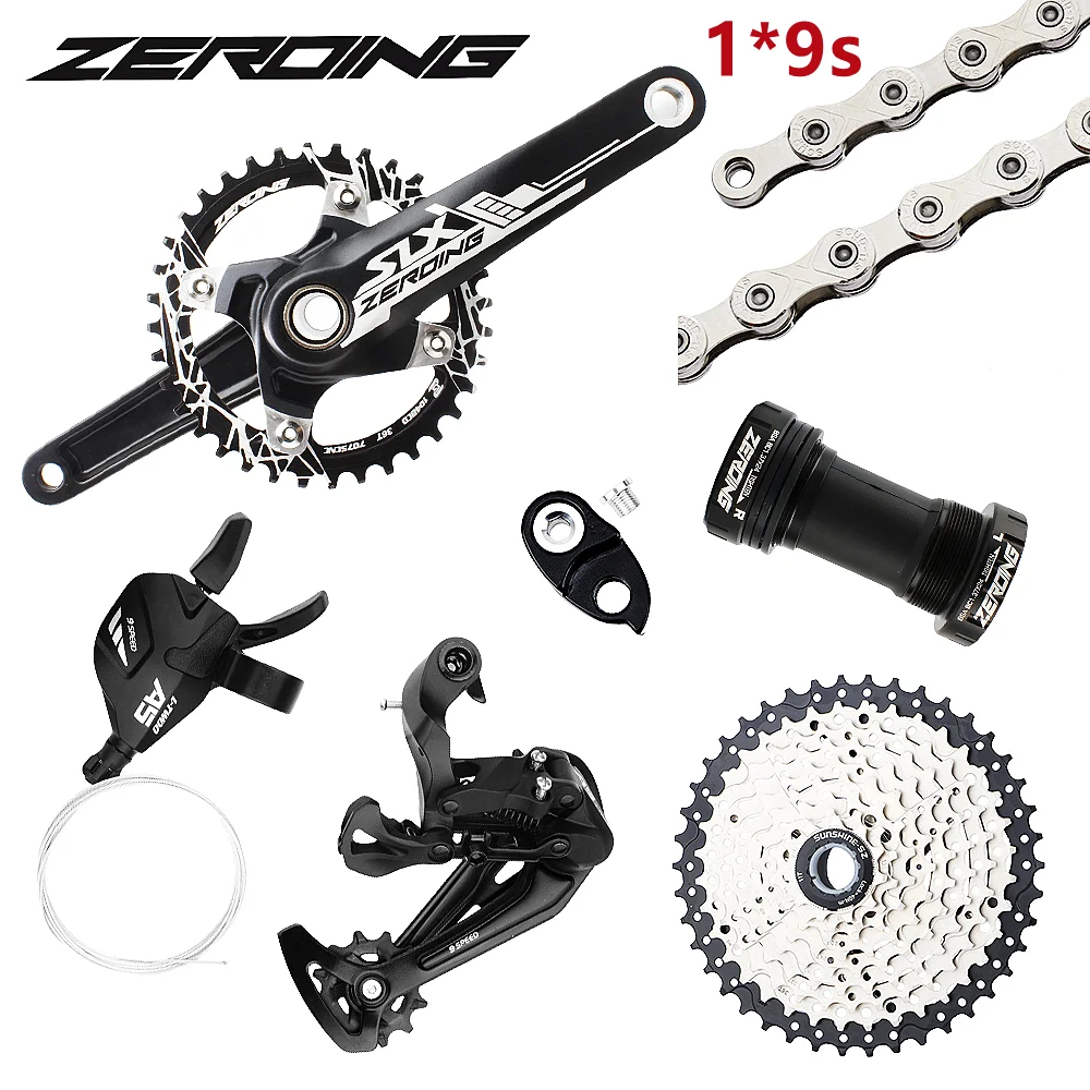 

MTB Bike 9 Speed Groupset Derailleurs Groupset Mountain Bicycle 1X9 Cassette Shifter Rear Derailleur 32T 36T 40T 42T Parts