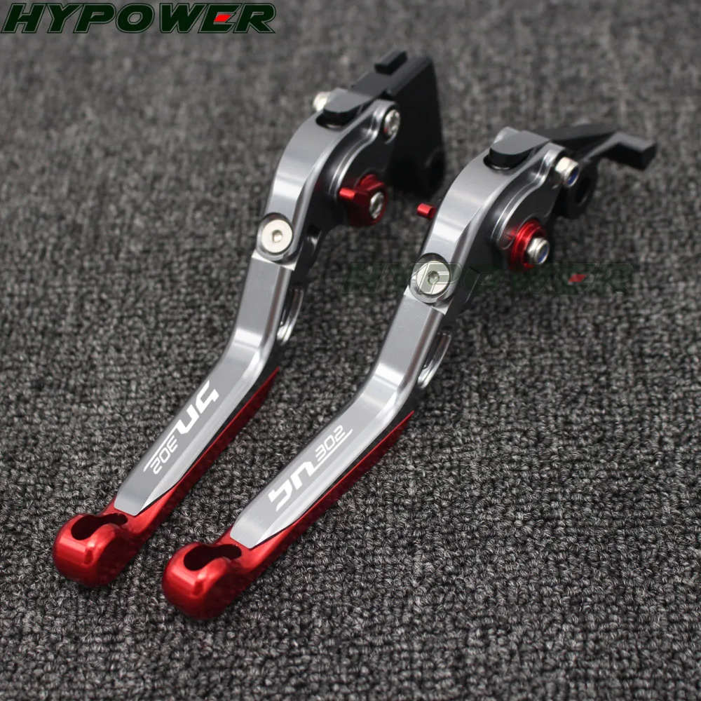 Logo BN302 Red+Titanium For Benelli BN 302 2015-2016 CNC Folding Extendable Motorcycle Brake Clutch Levers | Автомобили и