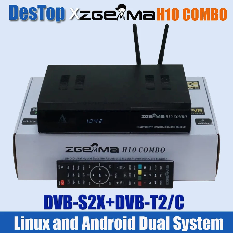 2 шт. ZGEMMA H10COMBO DVB S2X + T2/C Enigma2 Linux и Android в наличии | Электроника