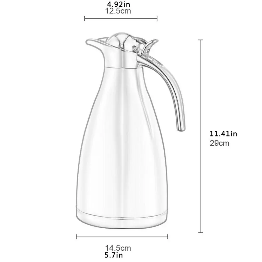 

304 Stainless Steel Insulation Pot Double Vacuum Kettle Home Coffee Pot Hot Water Bottle Thermos Bottle