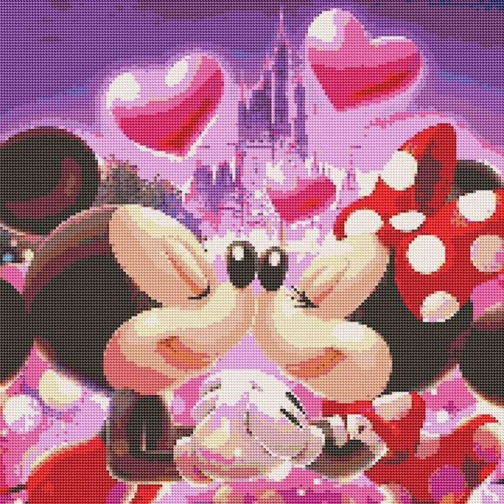 

5D Diamond Painting ,Cartoon Mouse Couple Full Drill Embroidery Cross Stitch Picture Supplies Art Craft Wall Sticker Decor