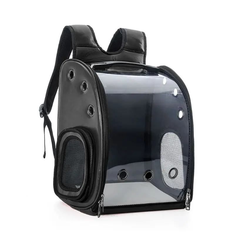 

Portable Astronaut Capsule Breathable Pet Puppy Travel Backpack with Space Transparent Vision Cushion Carrier Bags C90E