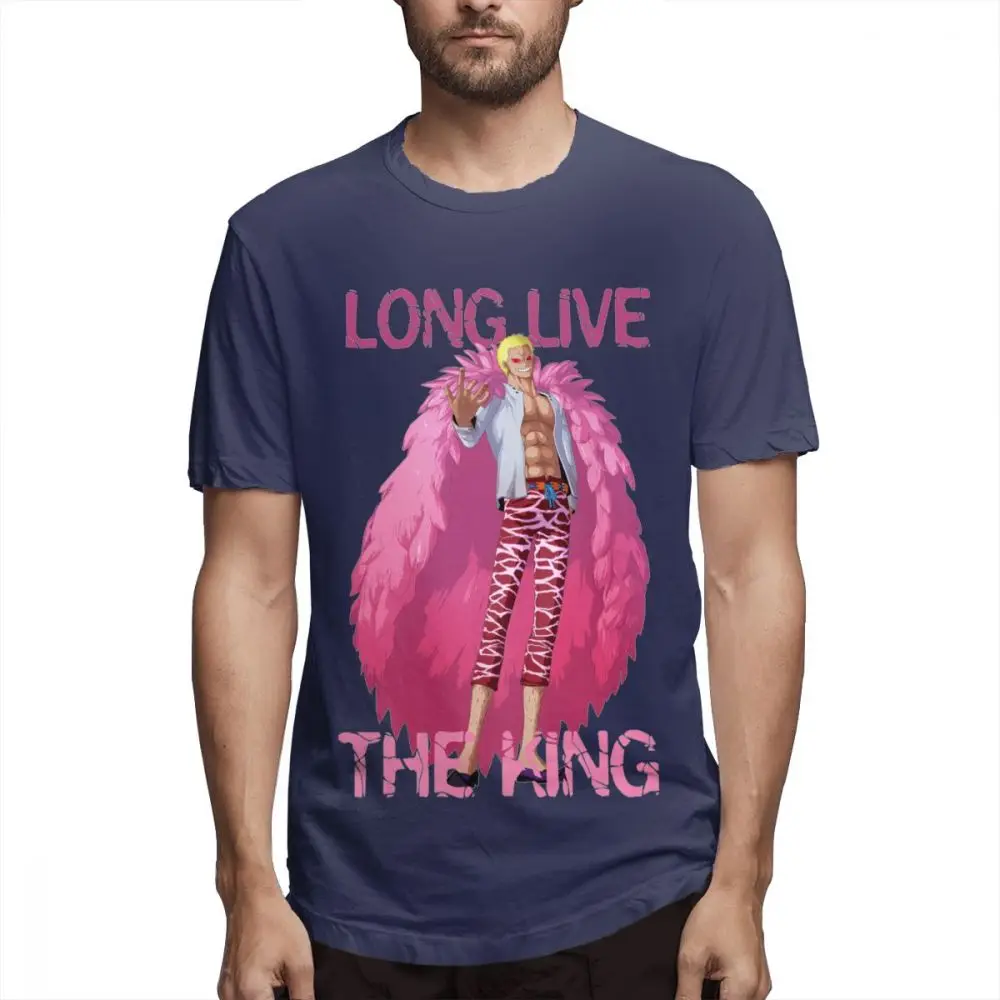 Абстрактная цельная футболка Doflamingo Long Live The King Мужская специальный большой