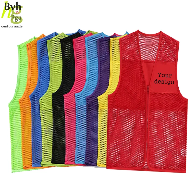 Индивидуальный дизайн/логотип сетчатый жилет индивидуальный - Цена: 414.59