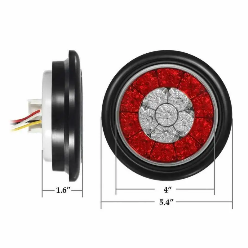

Stop Round LED Turn Signal Tail Light Truck Trailer 4WD Round LED Brake